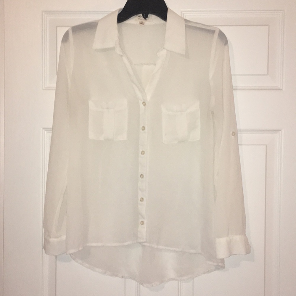 White button down